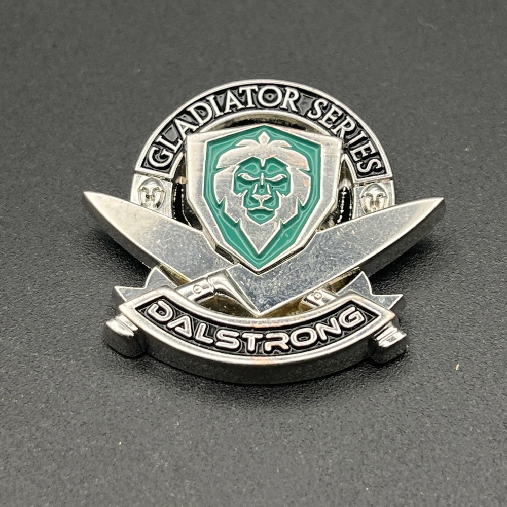 Dalstrong Knives Gladiator Series Green Lion Shield Crest Lapel Hat Pin